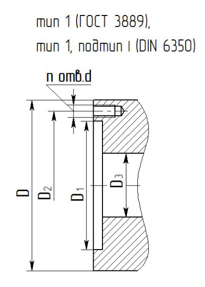 DIN 6350 чертеж