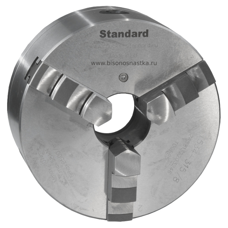 Патрон токарный CHUCKS-STANDARD (POREBA) Польша T534-315/8 (Ø 315 мм, тип 2, конус 8)